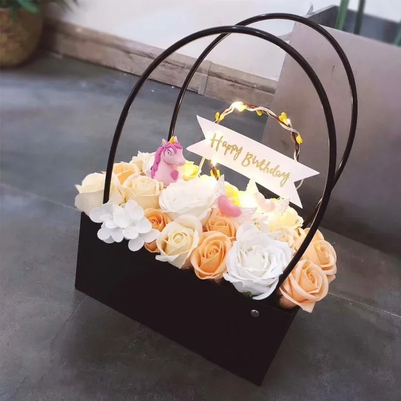 1 個フラワーペーパーボックスバケツ PVC 花屋ギフト 2 - Florist Supply Buckets のレビューと価格