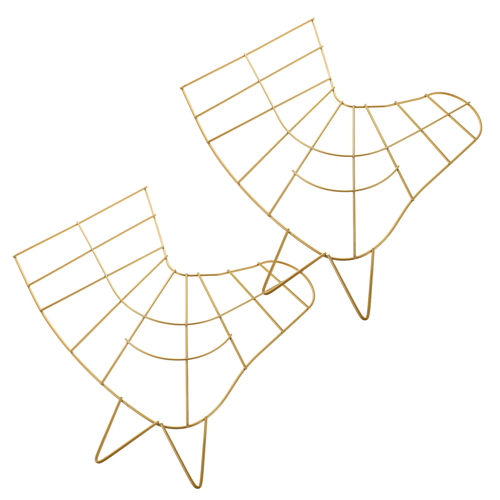 金属製のリースフレーム2個、金色の馬の頭のモチーフ、クリスマ - Wreath Form Wire のレビューと価格