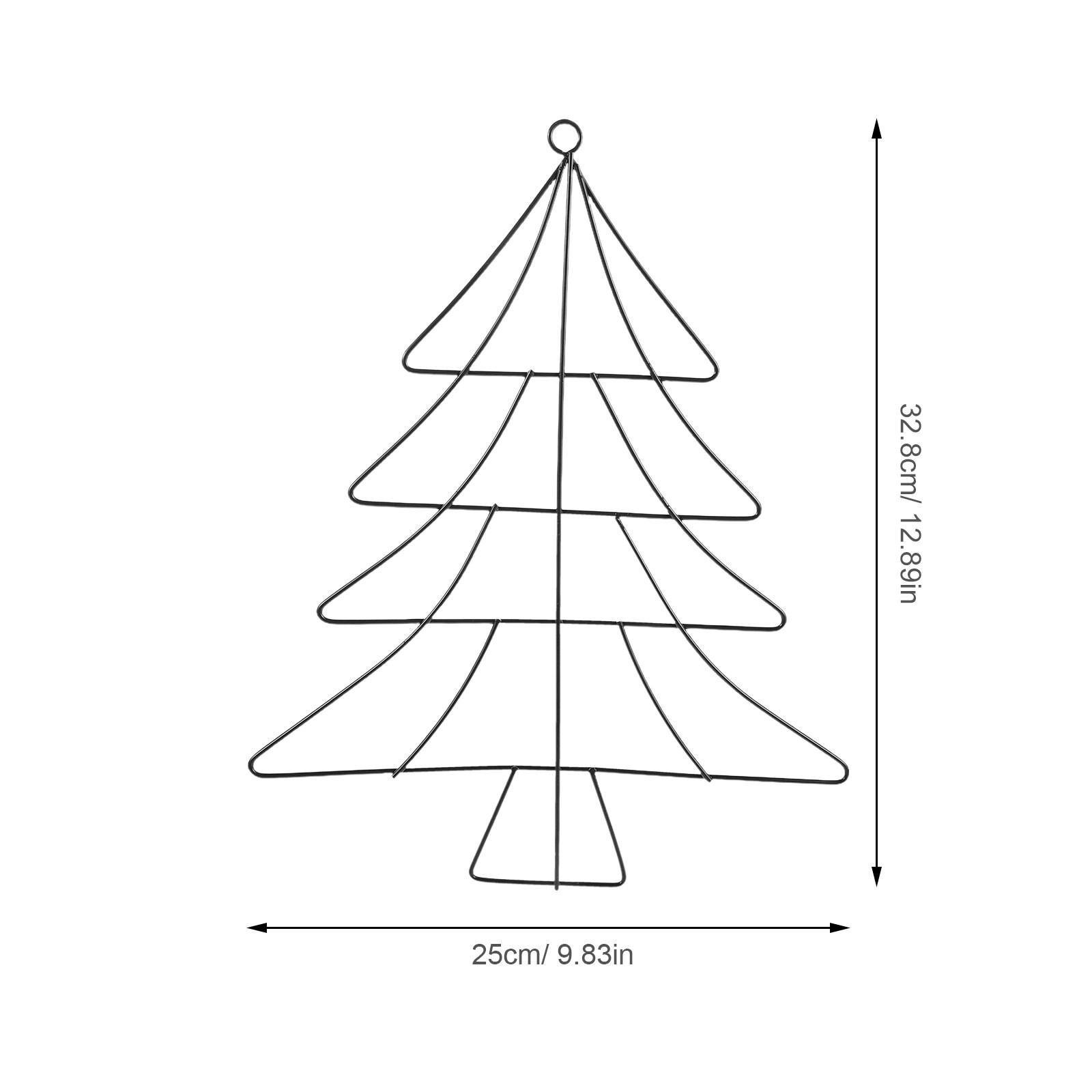 2026年クリスマスツリー型メタルリースフレーム 鉄線リース - Wreath Form Wire のレビューと価格