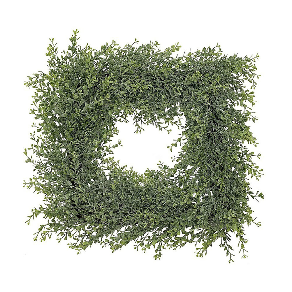 正方形の鉄製リースフレーム 35x35cm。DIYのホリデー - Wreath Form Wire のレビューと価格